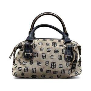Vintage a Tommy  Hilfiger Boston bag satchel monogram two toned